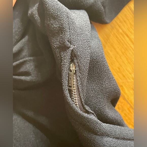 40s Vintage Black Rayon Dress - Picture 7 of 8